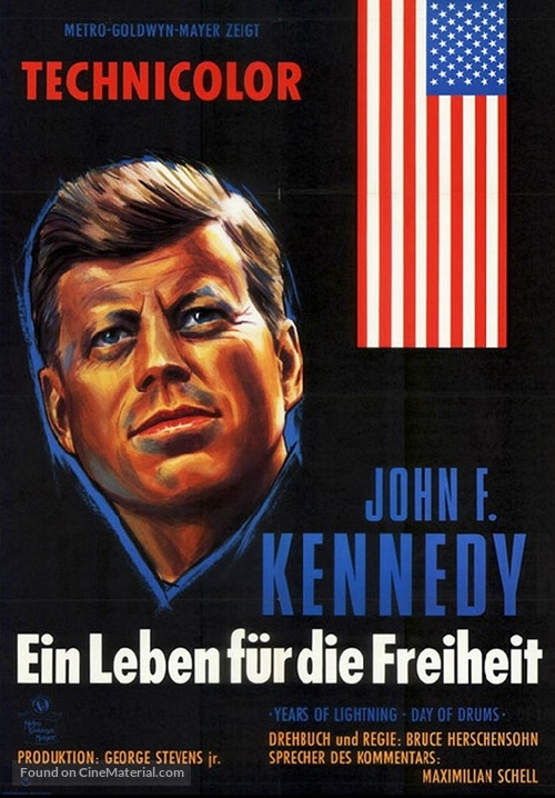 John F. Kennedy: Years of Lightning, Day of Drums - German Movie Poster