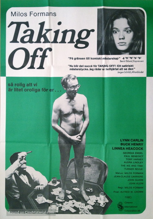 Taking Off - Swedish Movie Poster