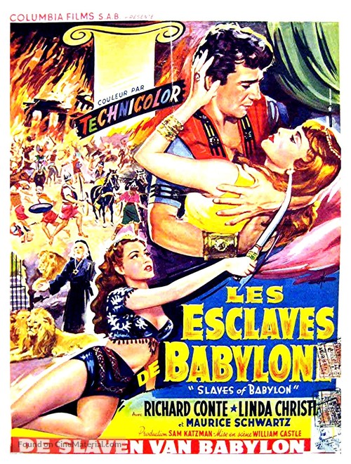 Slaves of Babylon - Belgian Movie Poster