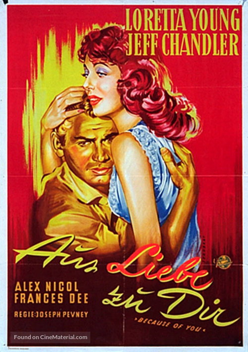 Because of You - German Movie Poster