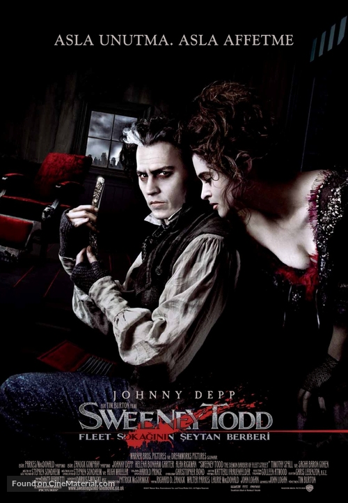 Sweeney Todd: The Demon Barber of Fleet Street - Turkish Movie Poster