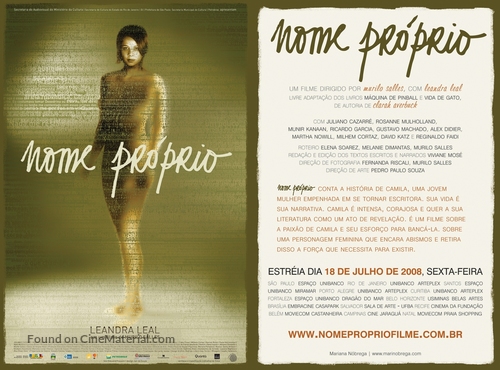 Nome Pr&oacute;prio - Brazilian Movie Poster