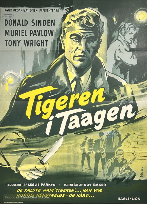 Tiger in the Smoke - Danish Movie Poster