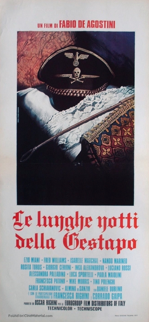 Le lunghe notti della Gestapo - Italian Movie Poster