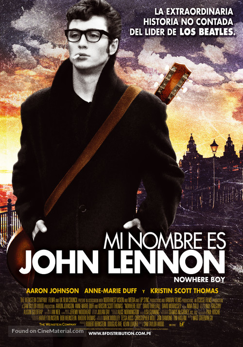 Nowhere Boy - Peruvian Movie Poster
