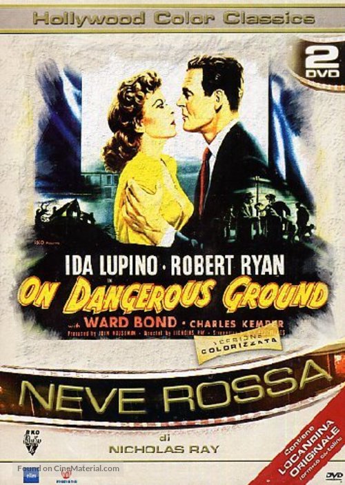 On Dangerous Ground - Italian DVD movie cover