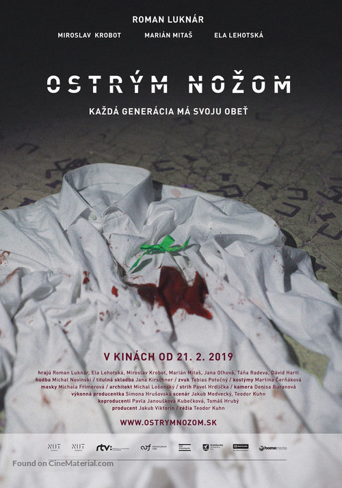 Ostr&yacute;m nozom - Slovak Movie Poster