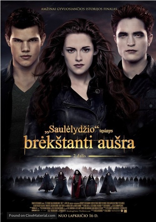 The Twilight Saga: Breaking Dawn - Part 2 - Lithuanian Movie Poster