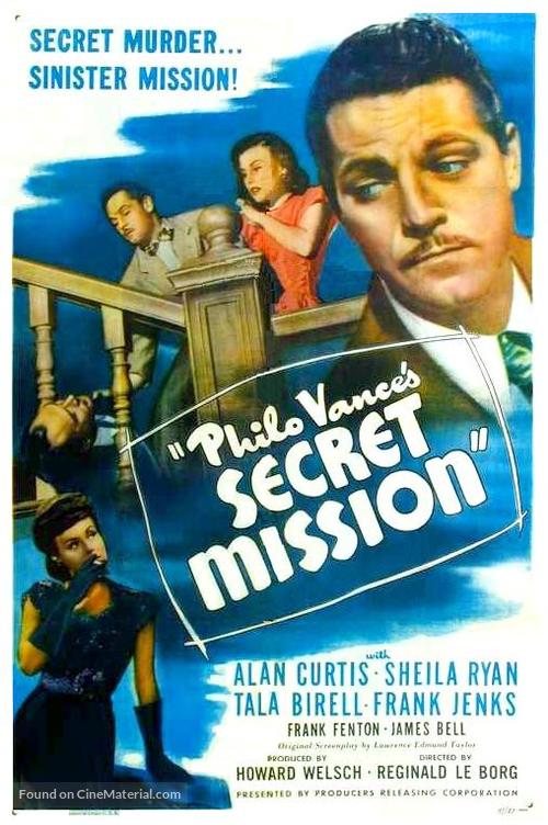 Philo Vance&#039;s Secret Mission - Movie Poster