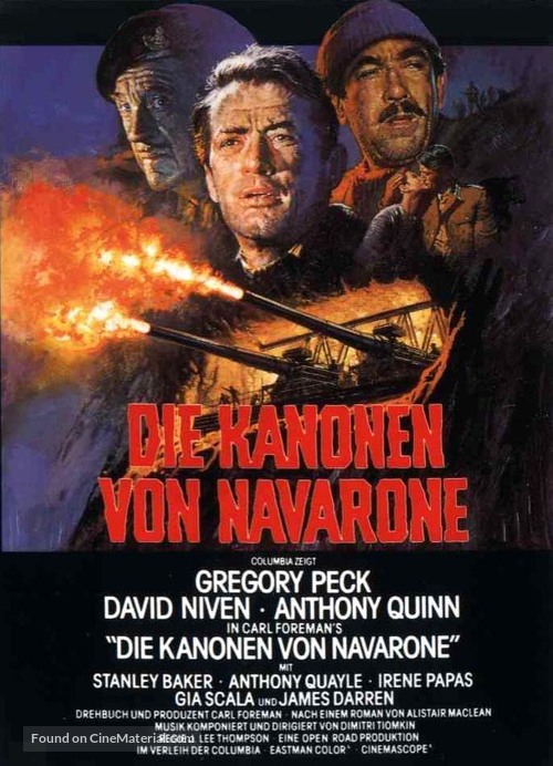 The Guns of Navarone - German Movie Poster