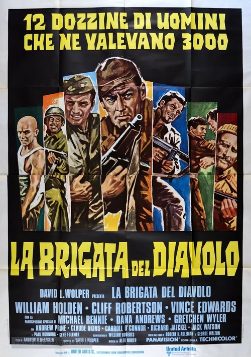 The Devil&#039;s Brigade - Italian Movie Poster