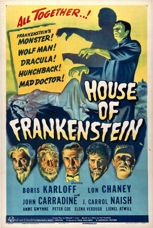 House of Frankenstein - Theatrical movie poster