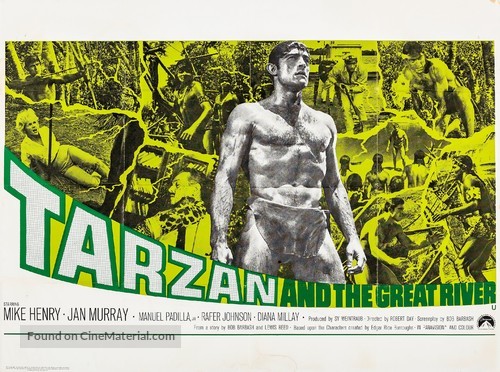 Tarzan and the Great River - British Movie Poster