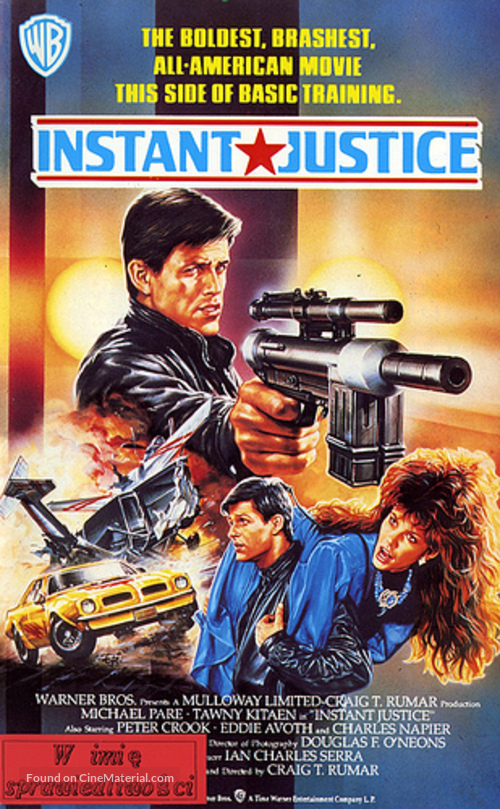 Instant Justice - VHS movie cover