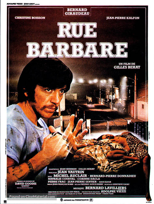 Rue barbare - French Movie Poster