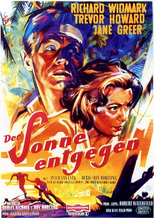 Run for the Sun - German Movie Poster