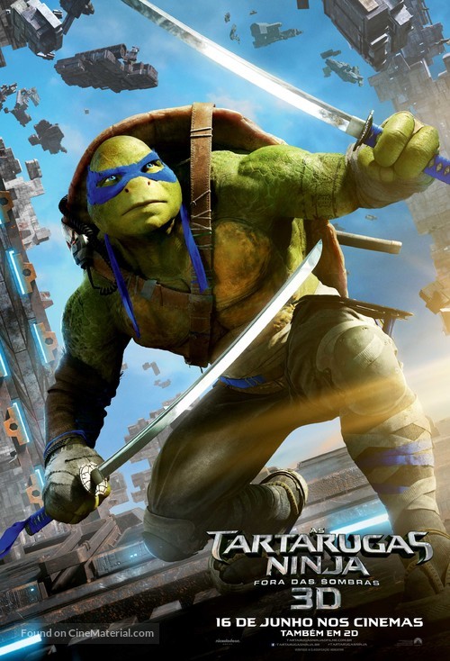 Teenage Mutant Ninja Turtles: Out of the Shadows - Brazilian Movie Poster