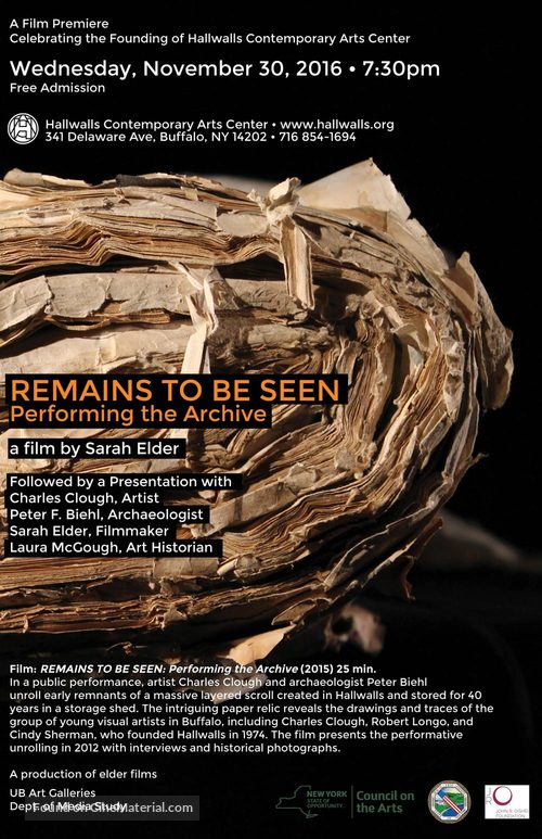 Remains to Be Seen: Performing the Archive - Movie Poster