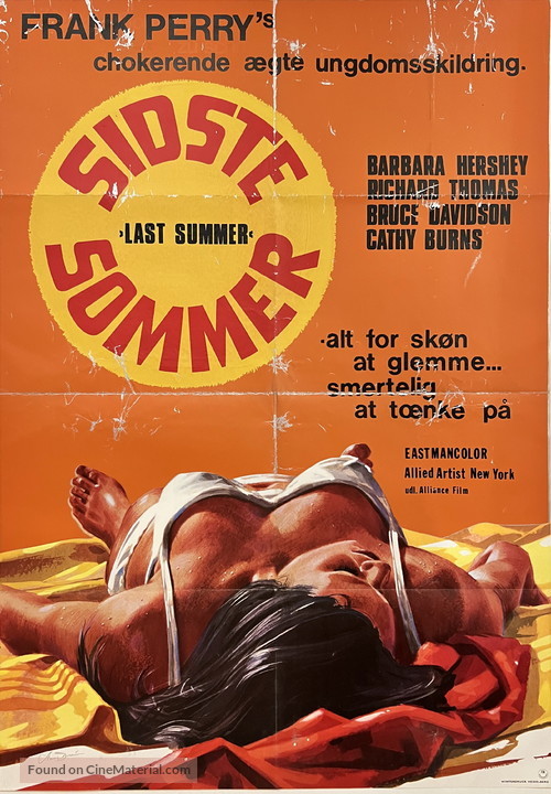 Last Summer - Danish Movie Poster