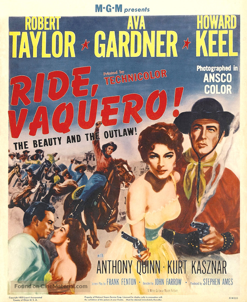 Ride, Vaquero! - Movie Poster