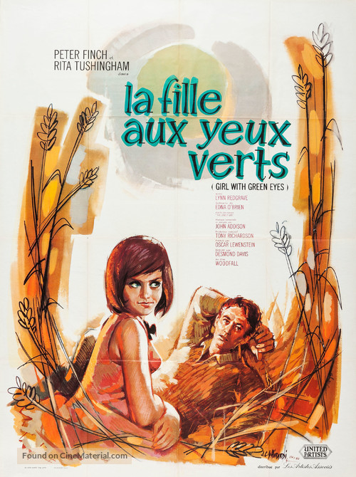 Girl with Green Eyes - French Movie Poster