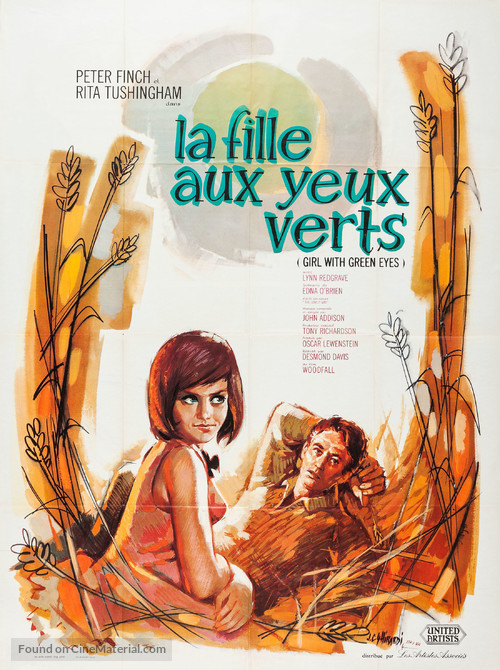 Girl with Green Eyes - French Movie Poster