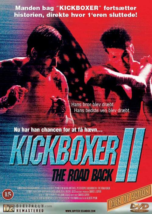 Kickboxer 2: The Road Back - Danish DVD movie cover