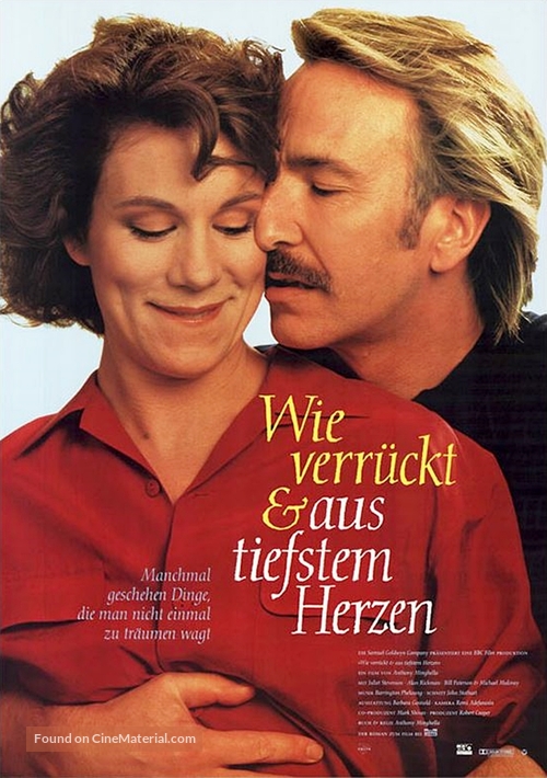 Truly Madly Deeply - German Movie Poster