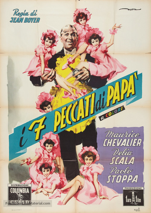 J&#039;avais sept filles - Italian Movie Poster
