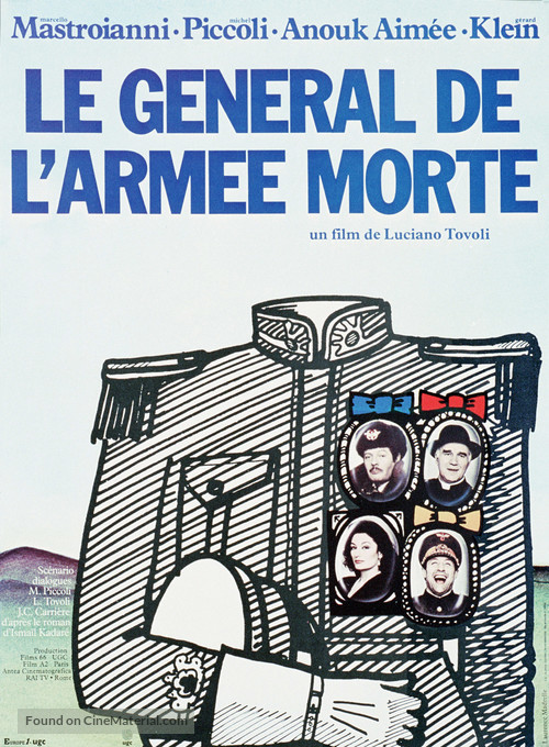 Il generale dell&#039;armata morte - French Movie Poster