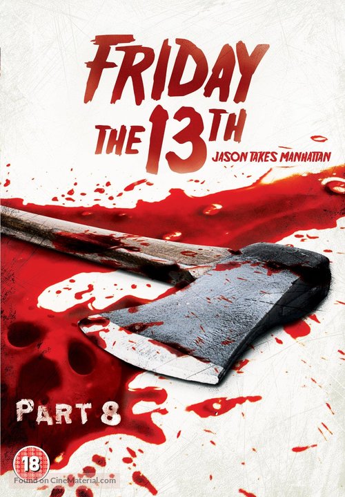 Friday the 13th Part VIII: Jason Takes Manhattan - British DVD movie cover