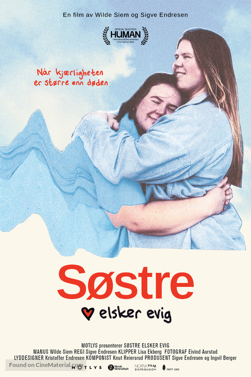 S&oslash;stre elsker evig - Norwegian Movie Poster