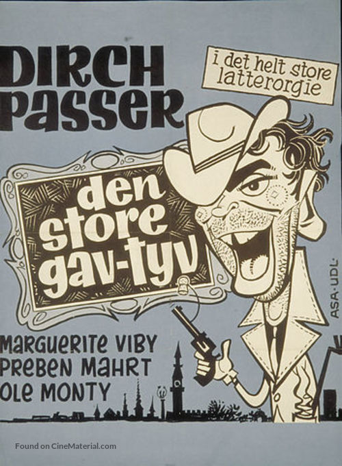 Den store gavtyv - Danish Movie Poster