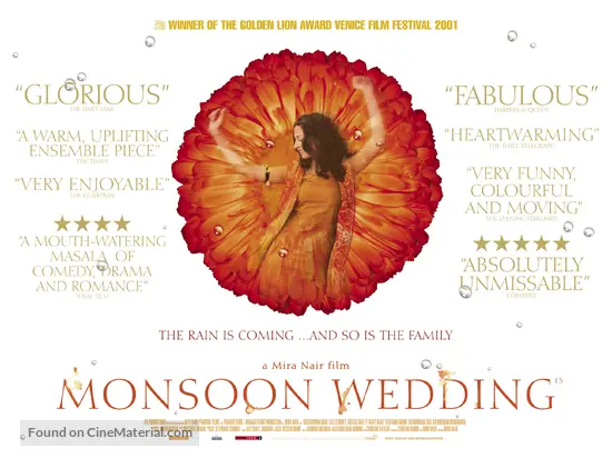 Monsoon Wedding - British Movie Poster