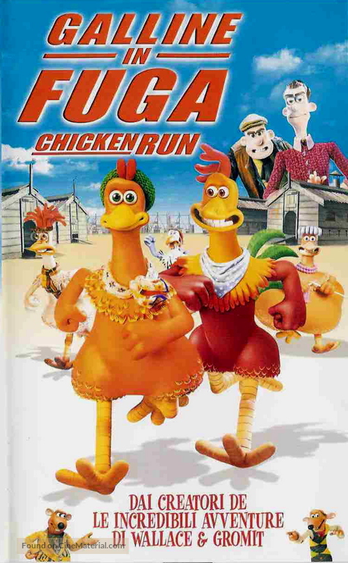 Chicken Run - Italian VHS movie cover