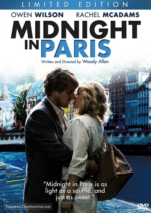 Midnight in Paris - Canadian DVD movie cover