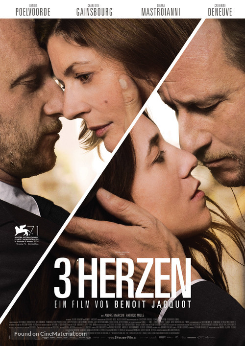 3 coeurs - German Movie Poster