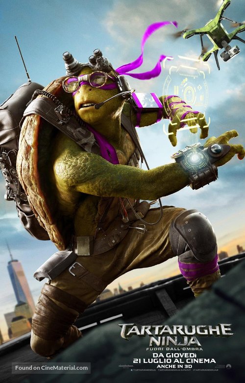 Teenage Mutant Ninja Turtles: Out of the Shadows - Italian Movie Poster