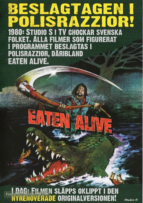 Eaten Alive - Swedish DVD movie cover