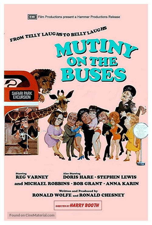 Mutiny on the Buses - British Movie Poster