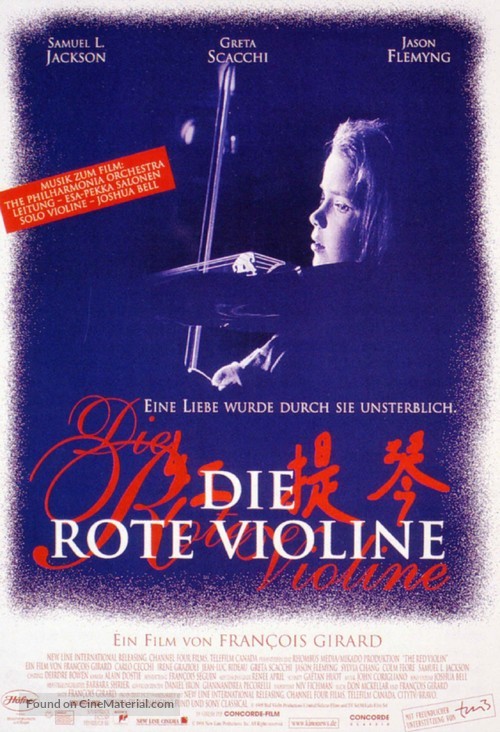 The Red Violin - German Movie Poster