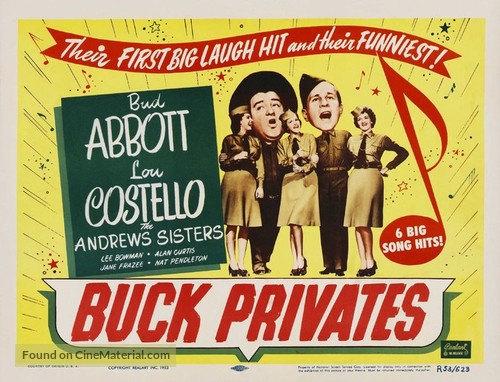 Buck Privates - Movie Poster