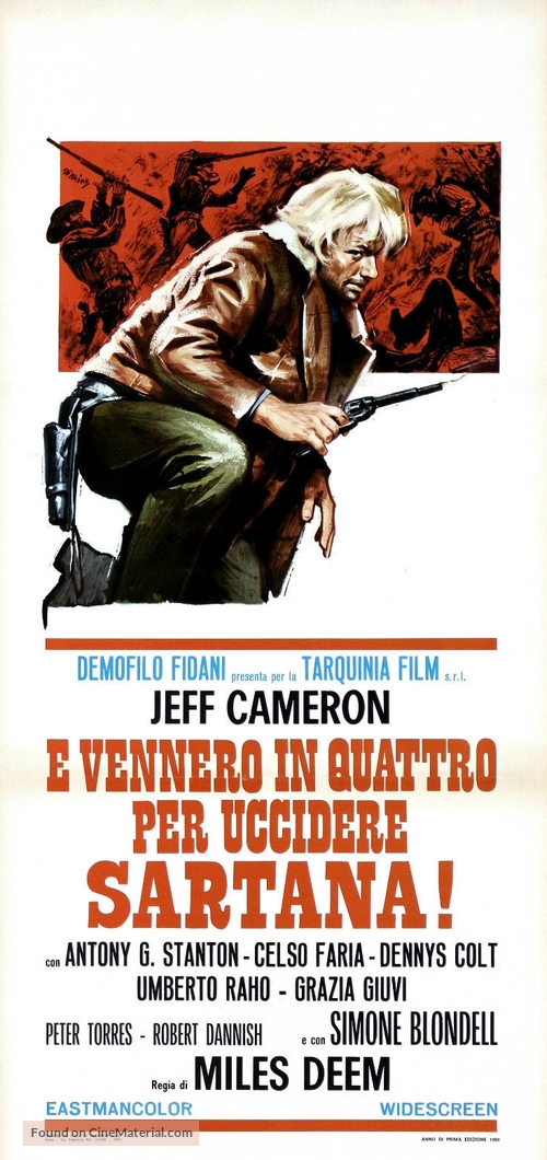 ...e vennero in quattro per uccidere Sartana! - Italian Movie Poster