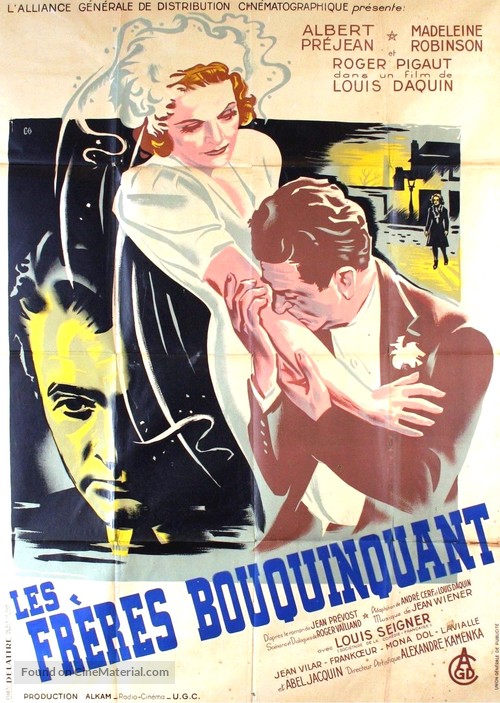 Les fr&egrave;res Bouquinquant - French Movie Poster