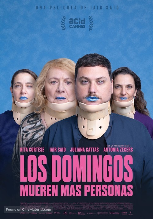 Los domingos mueren m&aacute;s personas - Argentinian Movie Poster