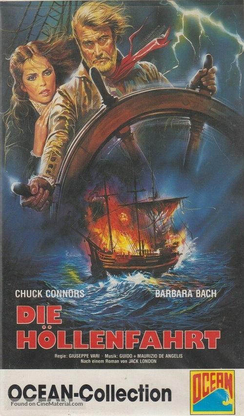 Il lupo dei mari - German VHS movie cover