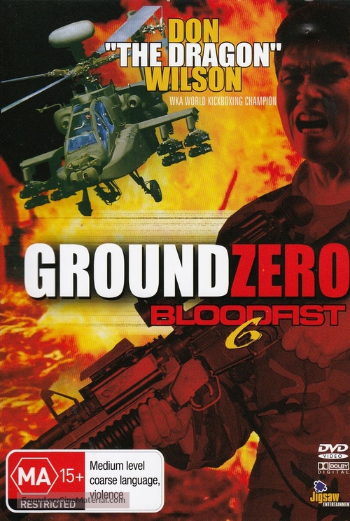 Bloodfist VI: Ground Zero - Australian DVD movie cover