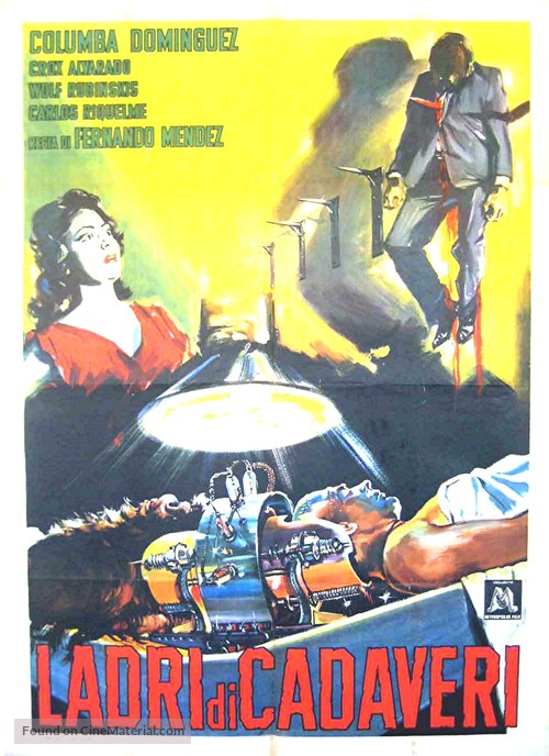 Ladr&oacute;n de cad&aacute;veres - Italian Movie Poster