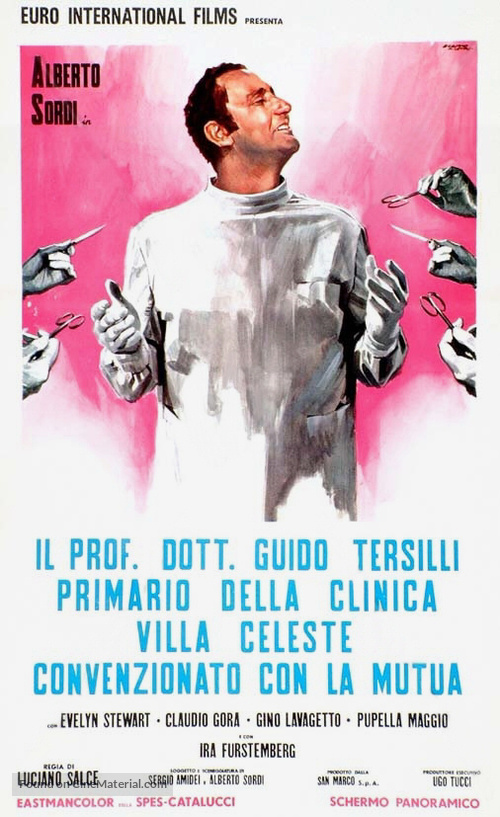 Il prof. Dott. Guido Tersilli, primario della clinica Villa Celeste convenzionata con le mutue - Italian Theatrical movie poster