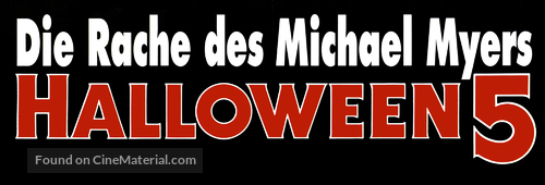Halloween 5: The Revenge of Michael Myers - German Logo